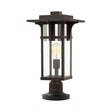 Elstead Lighting - HK-MANHATTAN3-M - Hinkley Pedestal Lantern from the Manhattan range. Manhattan 1 Light Pedestal Product Code = HK-MANHATTAN3-M