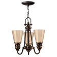 Elstead Lighting - HK-MAYFLOWER3 - Hinkley Chandelier from the Mayflower range. Mayflower 3 Light Chandelier Product Code = HK-MAYFLOWER3