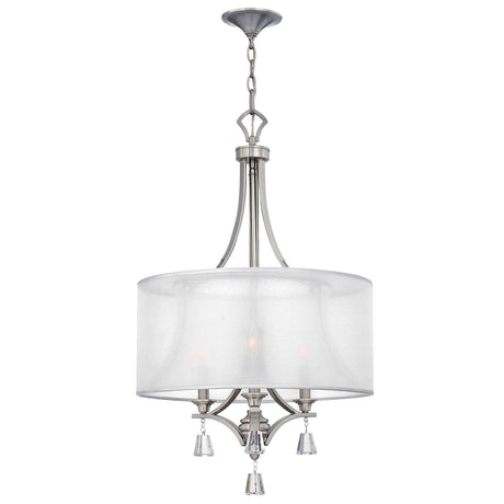 Elstead Lighting - HK-MIME-3P - Hinkley Chandelier from the Mime range. Mime 3 Light Pendant Chandelier Product Code = HK-MIME-3P