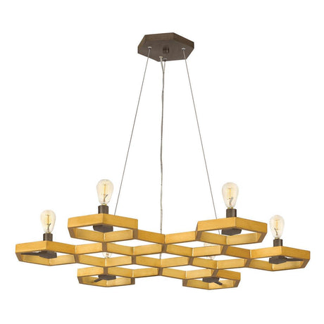 Elstead Lighting - HK-MOXIE6-C-SSG - Hinkley Pendant from the Moxie range. Moxie 6 Light Chandelier Product Code = HK-MOXIE6-C-SSG