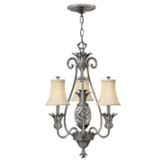 Elstead Lighting - HK-PLANT3-PL - Hinkley Chandelier from the Plantation range. Plantation 3 Light Chandelier Product Code = HK-PLANT3-PL