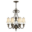 Elstead Lighting - HK-PLANT7-PZ - Hinkley Chandelier from the Plantation range. Plantation 7 Light Chandelier Product Code = HK-PLANT7-PZ