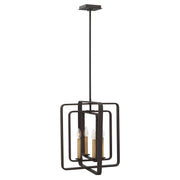 Elstead Lighting - HK-QUENTIN-4P-B - Hinkley Pendant from the Quentin range. Quentin 4 Light Tall Pendant Chandelier - Bronze Product Code = HK-QUENTIN-4P-B