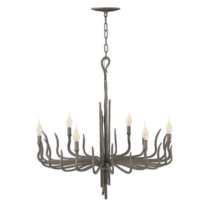 Elstead Lighting - HK-SPYRE6C-MMB - Hinkley Chandelier from the Spyre range. Spyre 6 Light Chandelier Product Code = HK-SPYRE6C-MMB