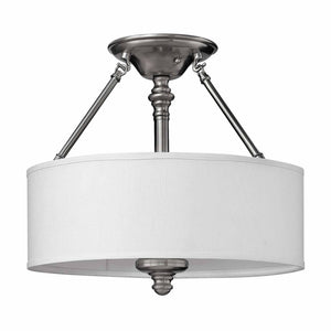 Elstead Lighting - HK-SUSSEX-SF - Hinkley Ceiling Semi-Flush from the Sussex range. Sussex 3 Light Semi-Flush Product Code = HK-SUSSEX-SF