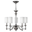 Elstead Lighting - HK-SUSSEX5 - Hinkley Chandelier from the Sussex range. Sussex 5 Light Chandelier Product Code = HK-SUSSEX5