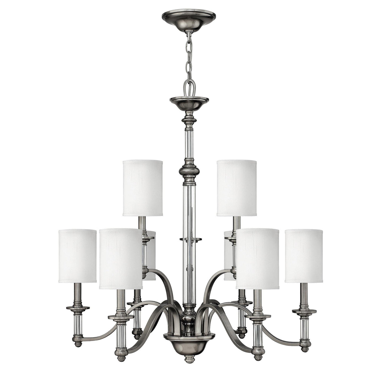 Elstead Lighting - HK-SUSSEX9 - Hinkley Chandelier from the Sussex range. Sussex 9 Light Chandelier Product Code = HK-SUSSEX9