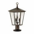 Elstead Lighting - HK-TRELLIS3-L - Hinkley Pedestal Lantern from the Trellis range. Trellis 3 Light Large Pedestal Product Code = HK-TRELLIS3-L