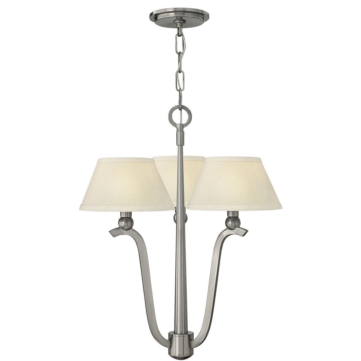 Elstead Lighting - HK-WHITNEY3 - Hinkley Chandelier from the Whitney (HK) range. Whitney 3 Light Chandelier Product Code = HK-WHITNEY3