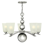 Elstead Lighting - HK-ZELDA5-PN - Hinkley Chandelier from the Zelda range. Zelda 5 Light Chandelier Product Code = HK-ZELDA5-PN