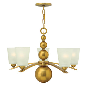 Elstead Lighting - HK-ZELDA5-VS - Hinkley Chandelier from the Zelda range. Zelda 5 Light Chandelier Product Code = HK-ZELDA5-VS