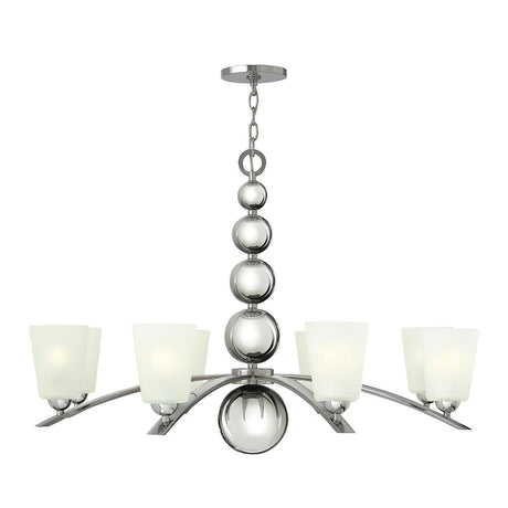 Elstead Lighting - HK-ZELDA8-PN - Hinkley Chandelier from the Zelda range. Zelda 8 Light Chandelier Product Code = HK-ZELDA8-PN