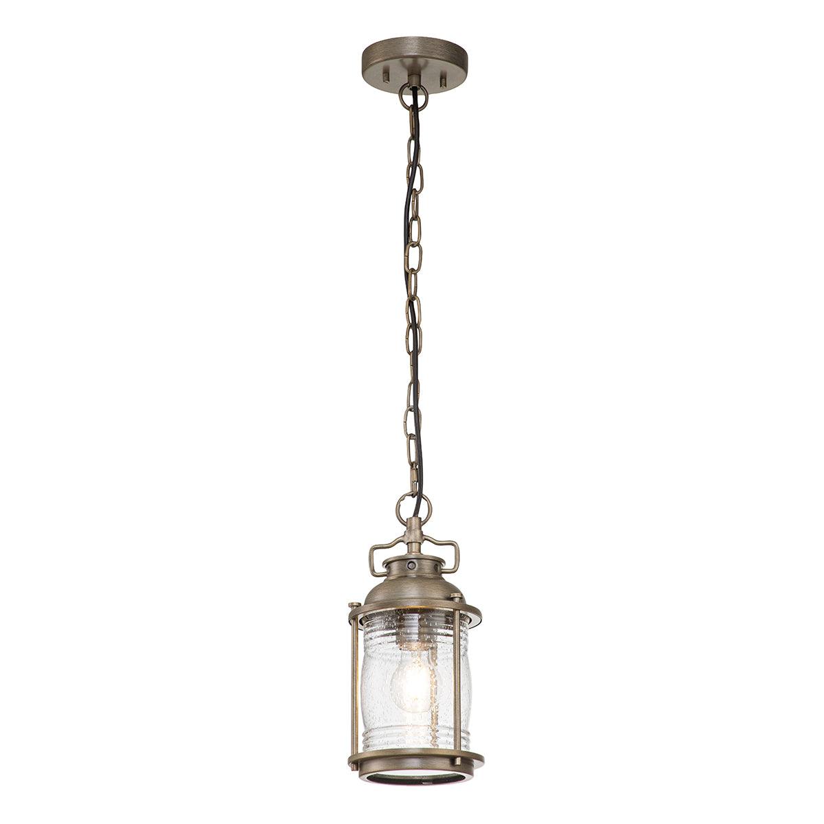 Elstead Lighting - KL-ASHLANDBAY8-S-BU - Kichler Outdoor Hanging from the Ashland Bay range. Ashland Bay 1 Light Small Chain Lantern Product Code = KL-ASHLANDBAY8-S-BU