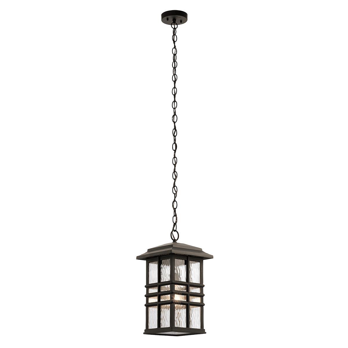 Elstead Lighting - KL-BEACON-SQUARE8-OZ - Kichler Outdoor Hanging from the Beacon Square range. Beacon Square 1 Light Chain Lantern Product Code = KL-BEACON-SQUARE8-OZ