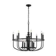 Elstead Lighting - KL-CAPITOL-HILL12-BLK - Kichler Chandelier from the Capitol Hill range. Capitol Hill 12lt Chandelier Product Code = KL-CAPITOL-HILL12-BLK