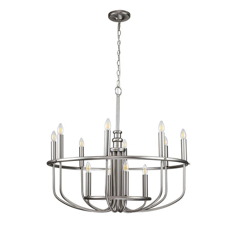 Elstead Lighting - KL-CAPITOL-HILL12-BN - Kichler Chandelier from the Capitol Hill range. Capitol Hill 12lt Chandelier Product Code = KL-CAPITOL-HILL12-BN