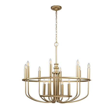 Elstead Lighting - KL-CAPITOL-HILL12-PNBR - Kichler Chandelier from the Capitol Hill range. Capitol Hill 12lt Chandelier Product Code = KL-CAPITOL-HILL12-PNBR