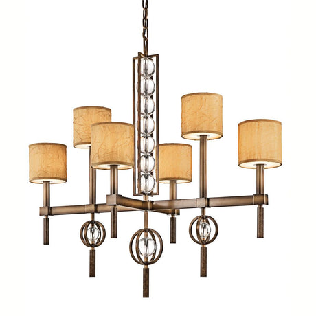 Elstead Lighting - KL-CELESTIAL6 - Kichler Chandelier from the Celestial range. Celestial 6 Light Rectangular Chandelier Product Code = KL-CELESTIAL6