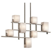 Elstead Lighting - KL-CITY-LIGHTS7B - Kichler Chandelier from the City Lights range. City Lights 7 Light Linear Chandelier Product Code = KL-CITY-LIGHTS7B