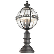 Elstead Lighting - KL-HALLERON-3M - Kichler Pedestal Lantern from the Halleron range. Halleron 3 Light Pedestal Lantern Product Code = KL-HALLERON-3M