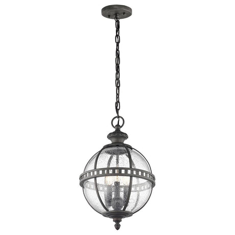 Elstead Lighting - KL-HALLERON-8M - Kichler Outdoor Hanging from the Halleron range. Halleron 3 Light Chain Lantern Product Code = KL-HALLERON-8M