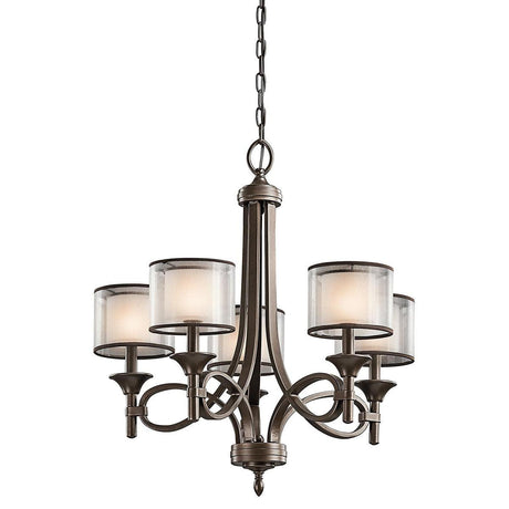 Elstead Lighting - KL-LACEY5-MB - Kichler Chandelier from the Lacey range. Lacey 5 Light Chandelier Product Code = KL-LACEY5-MB