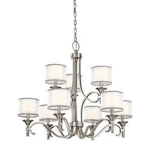 Elstead Lighting - KL-LACEY9-AP - Kichler Chandelier from the Lacey range. Lacey 9 Light Chandelier Product Code = KL-LACEY9-AP