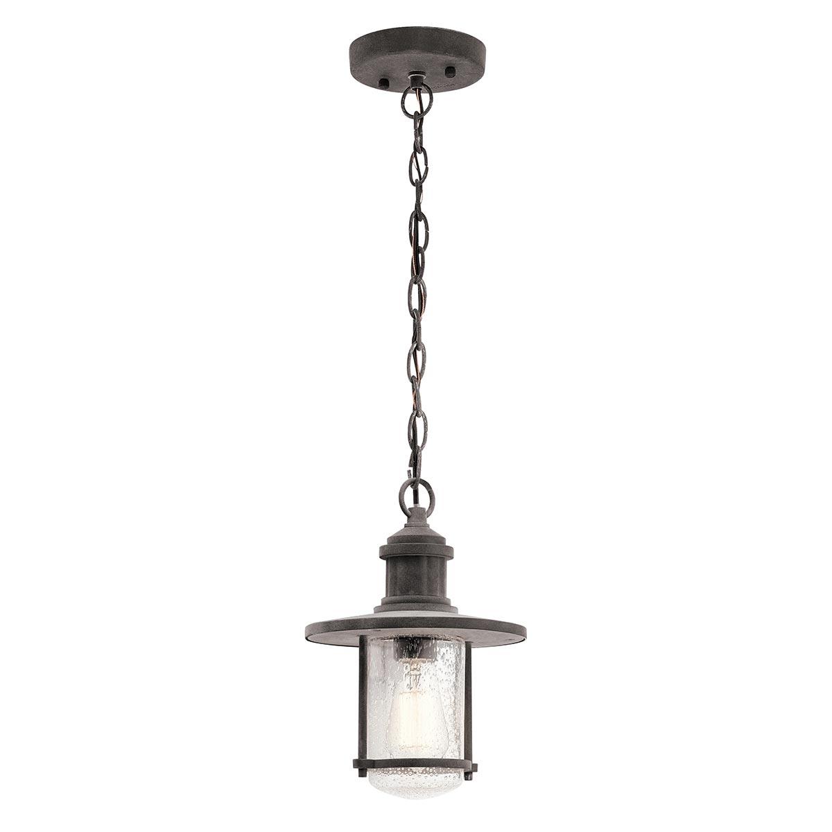 Elstead Lighting - KL-RIVERWOOD8-M - Kichler Outdoor Hanging from the Riverwood range. Riverwood 8" Chain Lantern Product Code = KL-RIVERWOOD8-M