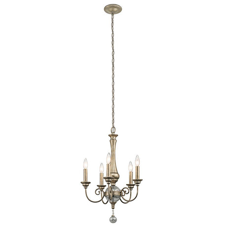 Elstead Lighting - KL-ROSALIE-5A - Kichler Chandelier from the Rosalie range. Rosalie 5 Light Mini Chandelier Product Code = KL-ROSALIE-5A