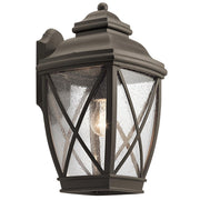 Elstead Lighting - KL-TANGIER2-L - Kichler Outdoor Wall Light from the Tangier range. Tangier 1 Light Large Wall Lantern Product Code = KL-TANGIER2-L