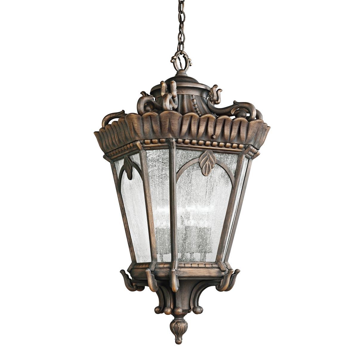 Elstead Lighting - KL-TOURNAI8-M - Kichler Outdoor Hanging from the Tournai range. Tournai 1 Light Medium Chain Lantern Product Code = KL-TOURNAI8-M