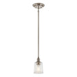 Elstead Lighting - KL-WAVERLY-MP-CLP - Kichler Pendant from the Waverly range. Waverly 1 Light Mini Pendant Product Code = KL-WAVERLY-MP-CLP