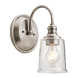 Elstead Lighting - KL-WAVERLY1-CLP - Kichler Wall Light from the Waverly range. Waverly 1 Light Wall Light Product Code = KL-WAVERLY1-CLP