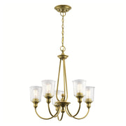 Elstead Lighting - KL-WAVERLY5-NBR - Kichler Chandelier from the Waverly range. Waverly 5 Light Chandelier Product Code = KL-WAVERLY5-NBR