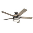 Elstead Lighting - KLF-AHRENDALE-60-AVI - Kichler Ceiling Fan Ahrendale - 60in / 152cm Fan - Anvil Iron part Number = KLF-AHRENDALE-60-AVI