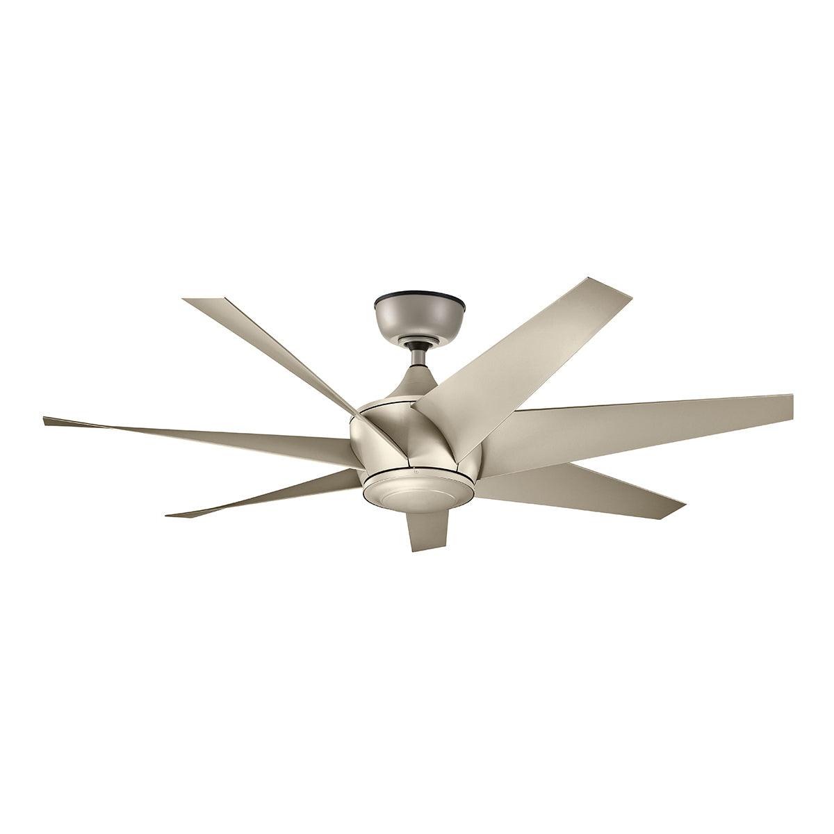 Elstead Lighting - KLF-LEHR2-54-AS - Kichler Ceiling Fan Lehr II - 54in / 137cm Fan - Antique Satin Silver part Number = KLF-LEHR2-54-AS