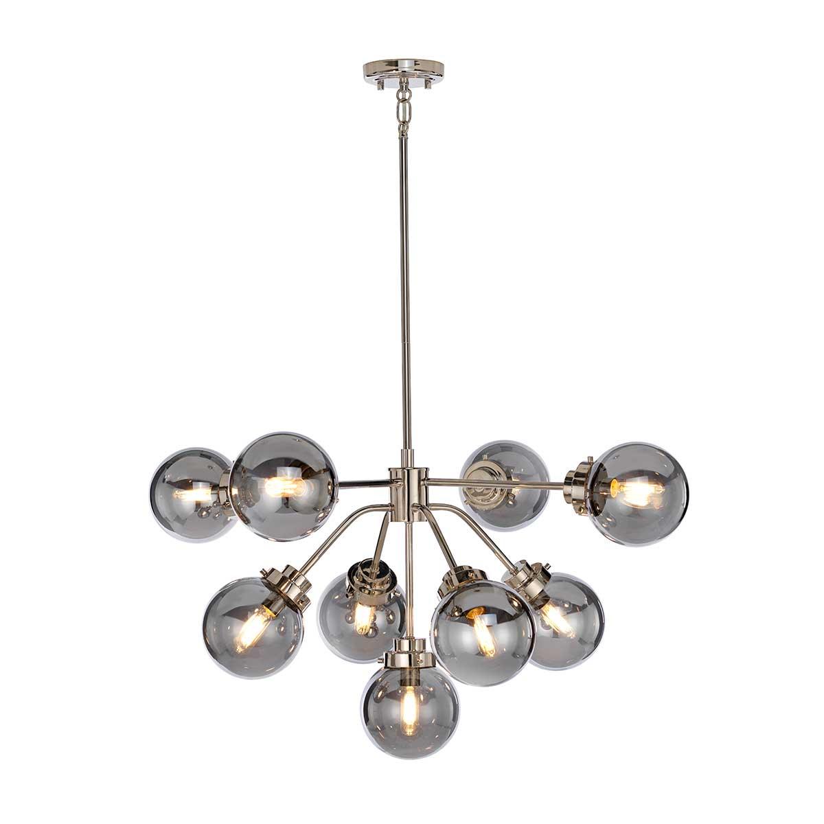 Elstead Lighting - KULA9 - Elstead Lighting Chandelier from the Kula range. Kula 9 Light Chandelier Product Code = KULA9