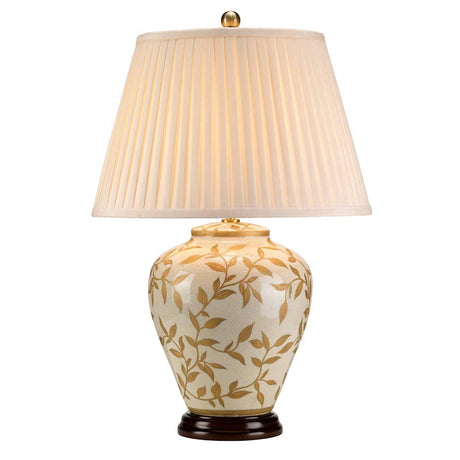 Elstead Lighting - LEAVES-BR-GL-TL - Elstead Lighting Table Lamp from the Leaves Brown Gold range. Leaves Brown Gold 1 Light Table Lamp Product Code = LEAVES-BR-GL-TL