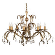 Elstead Lighting - LL8-ANT-BRZ - Elstead Lighting Chandelier from the Lily range. Lily 8 Light Chandelier Product Code = LL8-ANT-BRZ