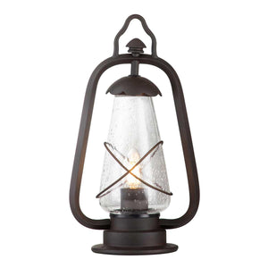 Elstead Lighting - MINERS-PED - Elstead Lighting Pedestal Lantern from the Miners range. Miners 1 Light Pedestal Lantern Product Code = MINERS-PED