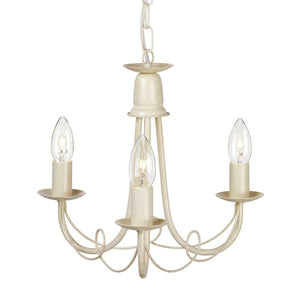 Elstead Lighting - MN3-IV-GOLD - Elstead Lighting Chandelier from the Minster range. Minster 3 Light Chandelier Product Code = MN3-IV-GOLD