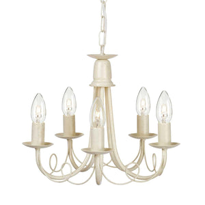 Elstead Lighting - MN5-IV-GOLD - Elstead Lighting Chandelier from the Minster range. Minster 5 Light Chandelier Product Code = MN5-IV-GOLD