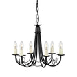 Elstead Lighting - MN6-BLACK - Elstead Lighting Chandelier from the Minster range. Minster 6 Light Chandelier Product Code = MN6-BLACK