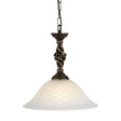 Elstead Lighting - PB-P-BLK-GOLD - Elstead Lighting Pendant from the Pembroke range. Pembroke 1 Light Pendant Product Code = PB-P-BLK-GOLD