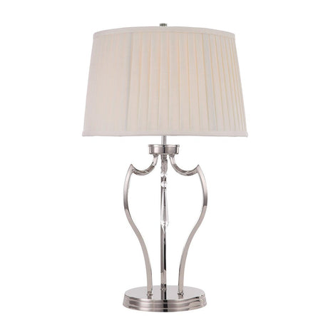 Elstead Lighting - PM-TL-PN - Elstead Lighting Table Lamp from the Pimlico range. Pimlico 1 Light Table Lamp - Polished Nickel Product Code = PM-TL-PN