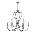 Elstead Lighting - PM9-DB - Elstead Lighting Chandelier from the Pimlico range. Pimlico 9 Light Chandelier - Dark Bronze Product Code = PM9-DB