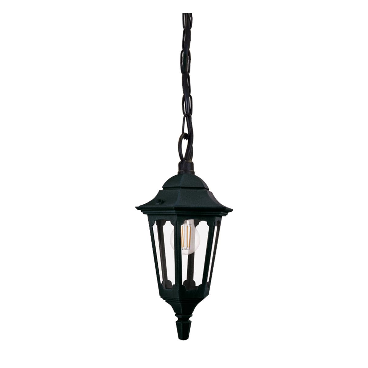 Elstead Lighting - PRM9-BLACK - Elstead Lighting Outdoor Hanging from the Parish Mini range. Parish Mini 1 Light Chain Lantern Product Code = PRM9-BLACK