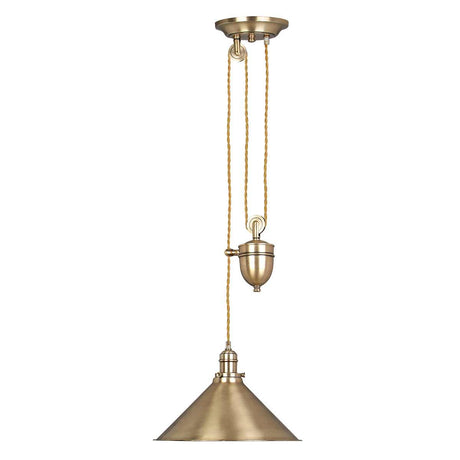 Elstead Lighting - PV-P-AGB - Elstead Lighting Pendant from the Provence range. Provence 1 Light Rise and Fall Pendant Product Code = PV-P-AGB