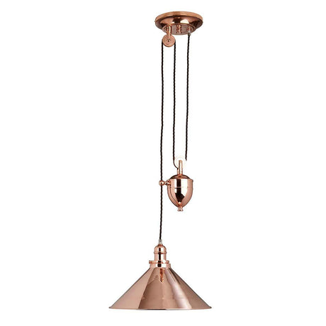 Elstead Lighting - PV-P-CPR - Elstead Lighting Pendant from the Provence range. Provence 1 Light Rise and Fall Pendant Product Code = PV-P-CPR