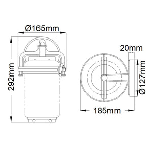 Elstead Lighting - QN-ANDOVER-S - Outdoor Wall Light